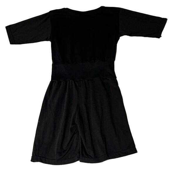 Vintage 90s Coach in Four Seasons Black Button Shoulder Romper Playsuit Size S - Picture 11 of 14